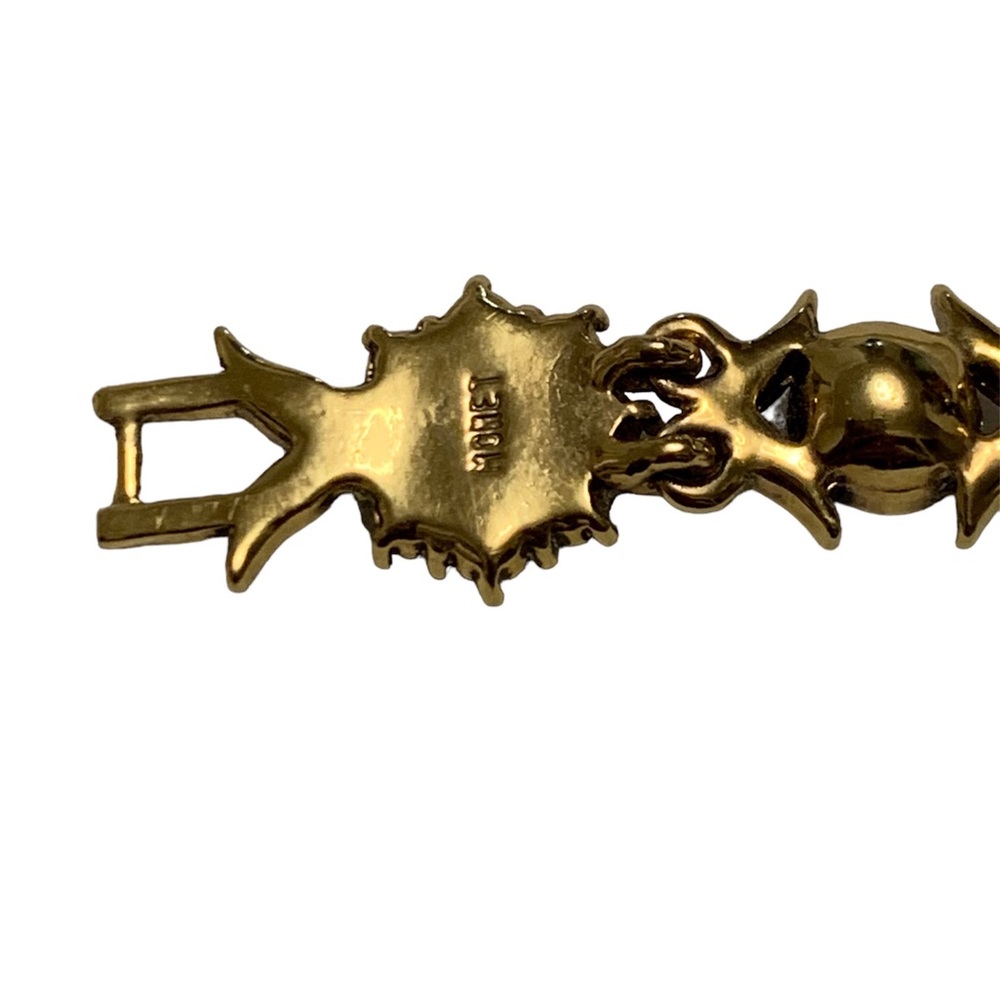 Monet Gold Tone Vintage Bracelet - Picture 2 of 4